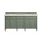 James Martin Vanities Brittany 72in Double Vanity, Smokey Celadon w/ 3 CM Eternal Marfil Top 650-V72-SC-3EMR - alternate 4